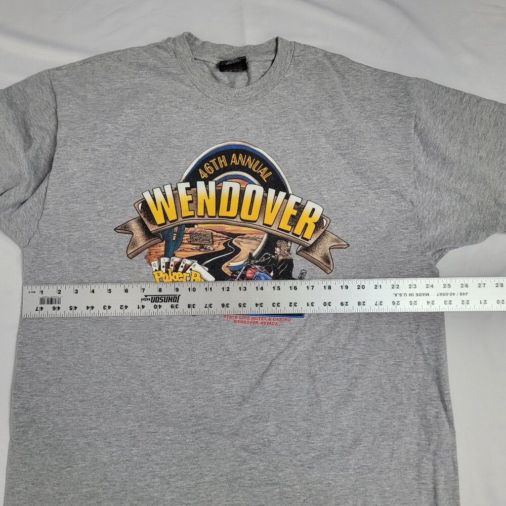 VTG Harley Davidson Wendover Poker Run Salt Lake City Casino Shirt SZ XXL USA - Picture 7 of 10